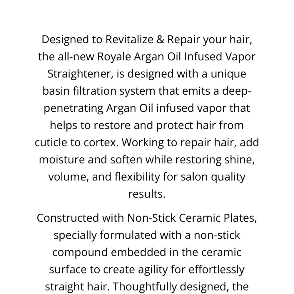 Black Ceramic Hair Straightener with Tourmaline Technology - Picture 10 of 16